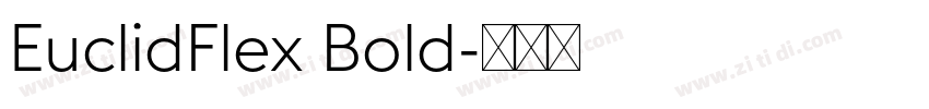 EuclidFlex Bold字体转换